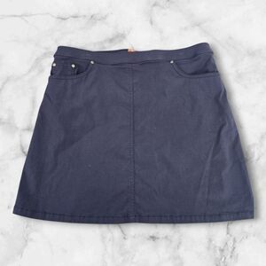 Chic Navy Mini Skirt (SIZE: 14)